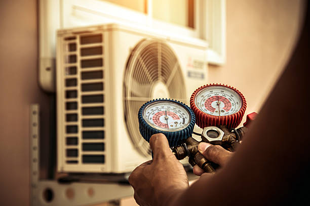 Professional Hvac technician working in Lake Grove, NY